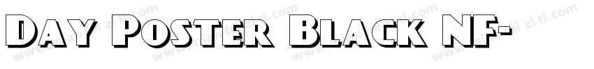 Day Poster Black NF字体转换